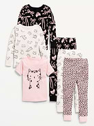 Image number 1 showing, Snug-Fit Printed Pajama 6-Piece for Toddler & Baby