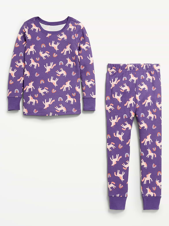 Printed Snug-Fit Pajama Set for Toddler & Baby