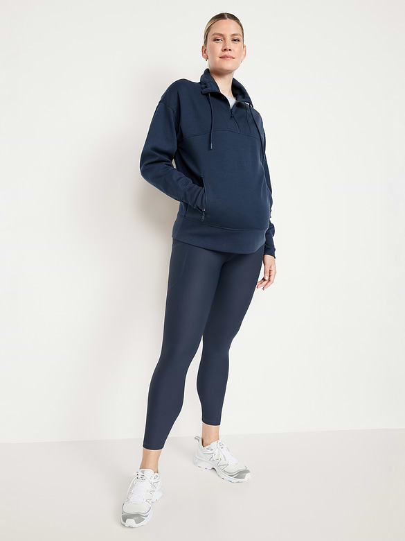 Maternity Full-Panel PowerSoft 7/8 Rib Leggings