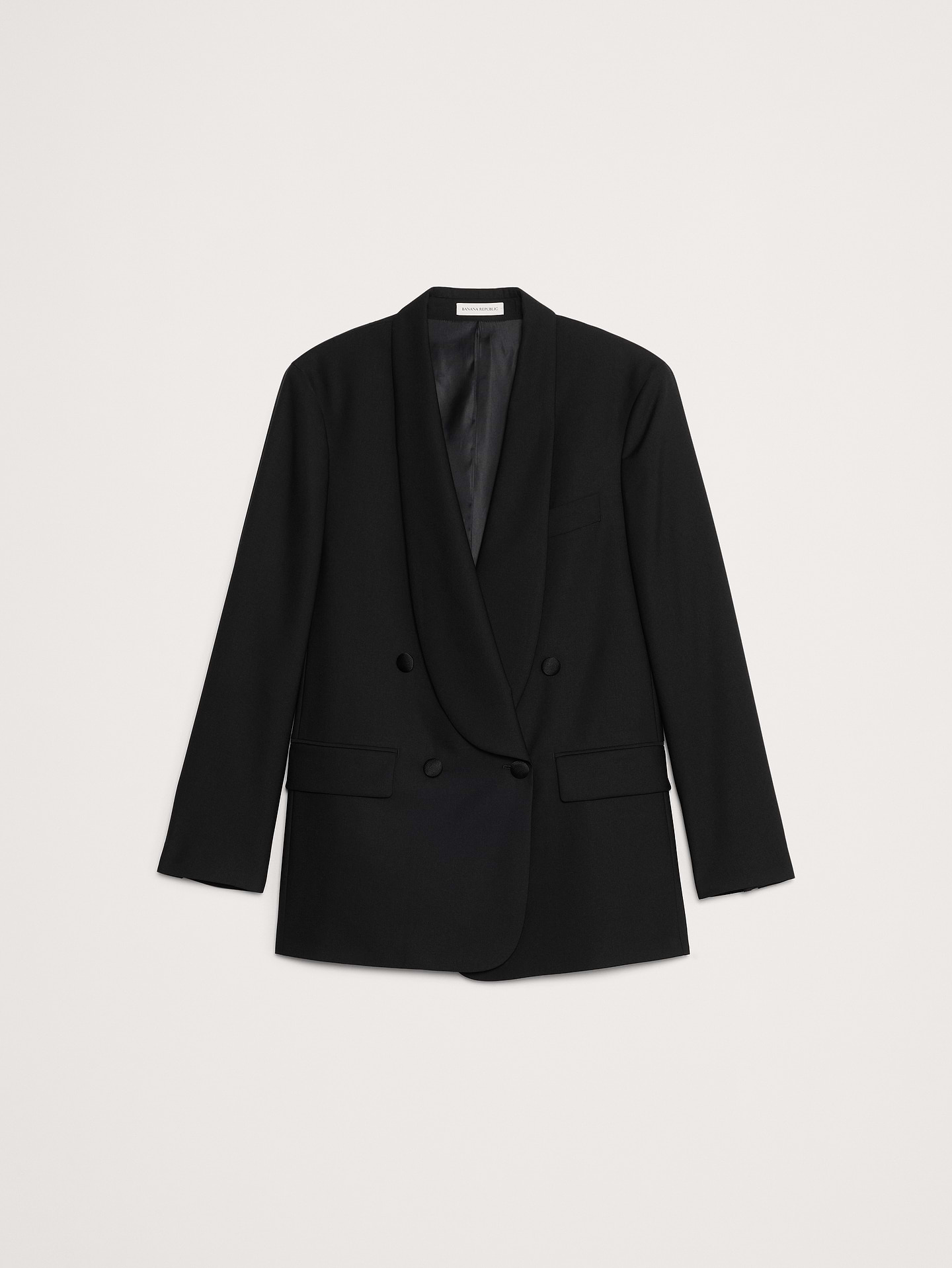 Image number 5 showing, Relaxed Italian Barathea Tuxedo Jacket