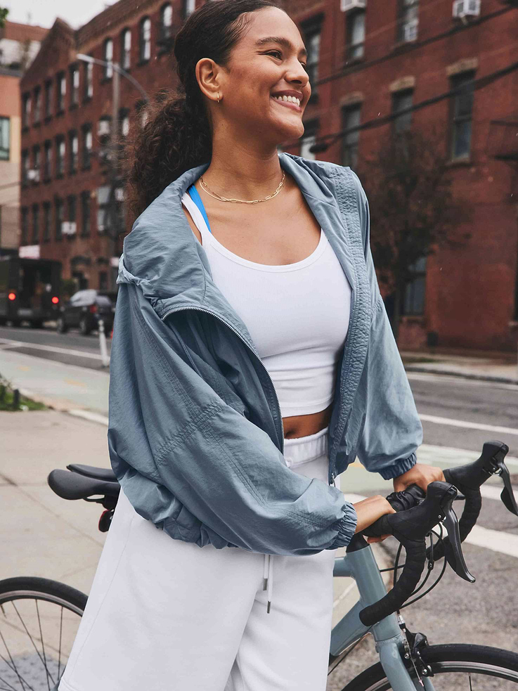 Image 1 of 8, FOR: Your workday commute and weekend travels, from meetings to meetups, FEEL: Crinkle Sheen is airy, quietly shine-catching, with an understated rippling texture, FAVE: Secure zip pockets to store your essentials, Product #578378