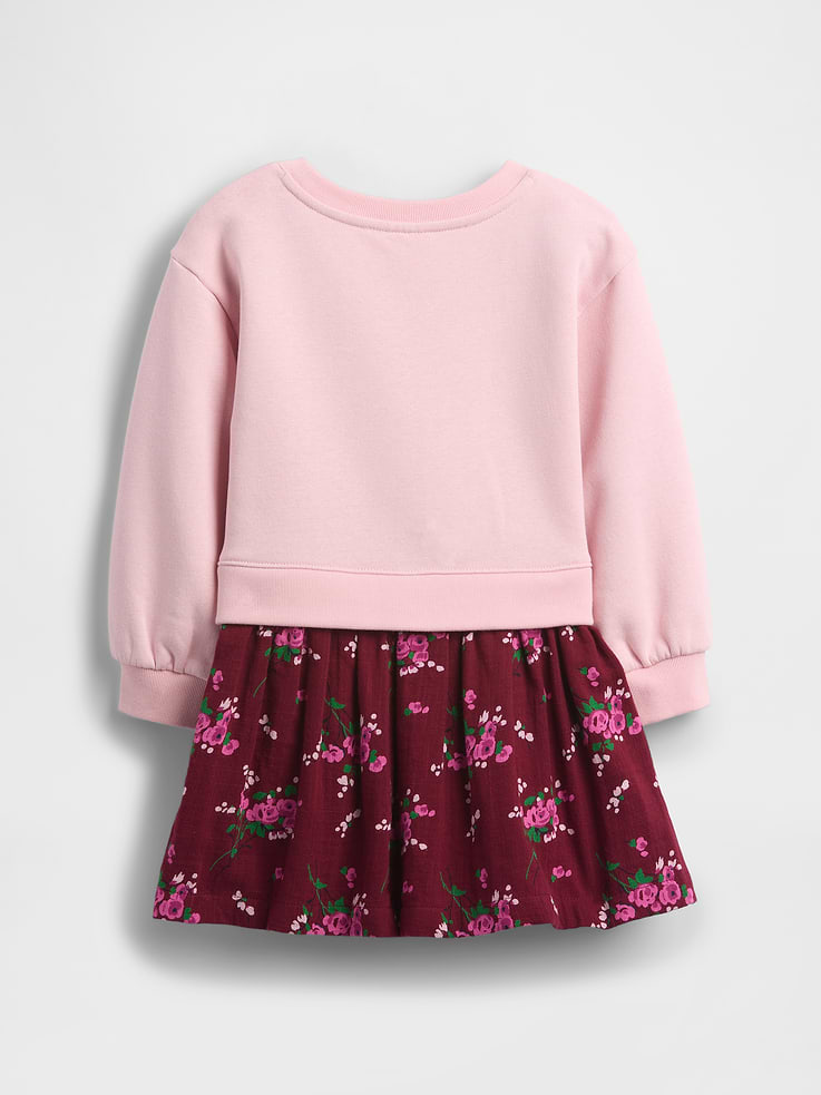 Image 3 of 4, Baby & Toddler VintageSoft Sweatshirt Dress