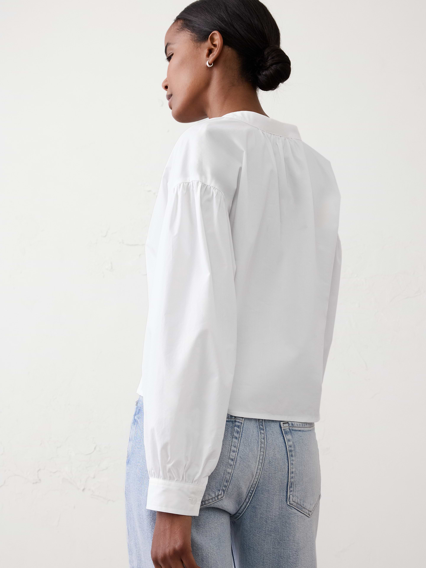 Image number 5 showing, Jacquard Puff-Sleeve Top