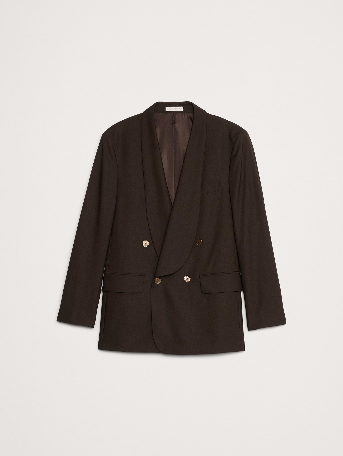 Image 5 of 7, Relaxed Italian Barathea Tuxedo Jacket