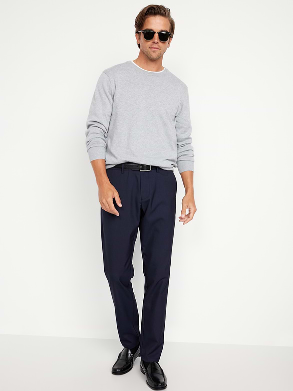 Athletic-Fit Twill Dress Pants