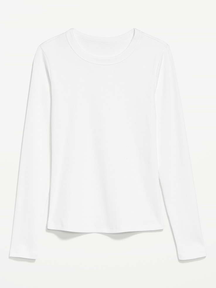 Image 6 of 6, Snug Long-Sleeve Crew-Neck T-Shirt