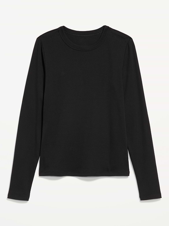 Snug Long-Sleeve Crew-Neck T-Shirt