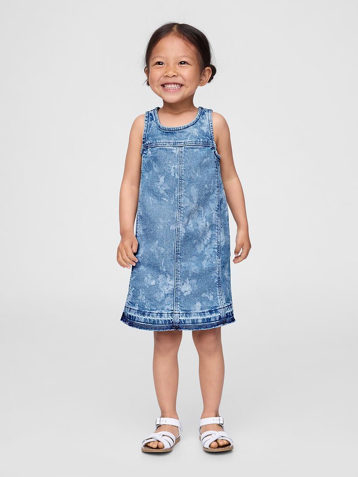 Image number 1 showing, Baby & Toddler Denim Tank Dress