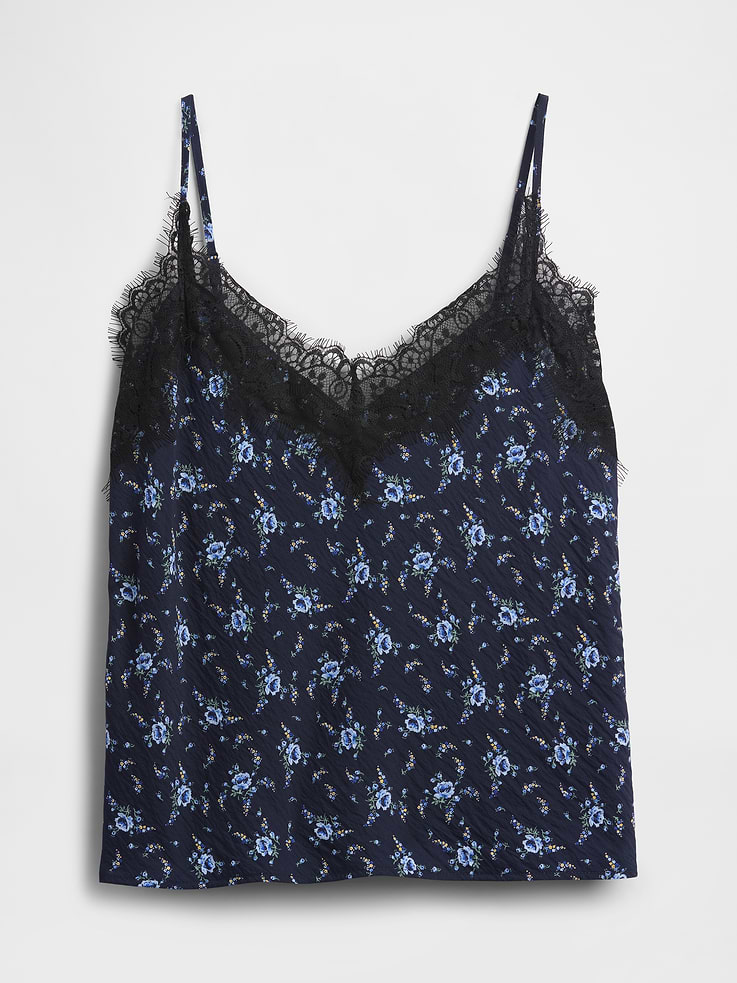 Image number 5 showing, Lace-Trim Cami