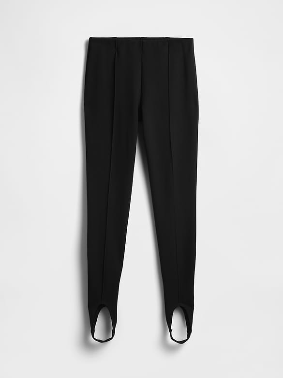 High Rise Double Knit Stirrup Pants