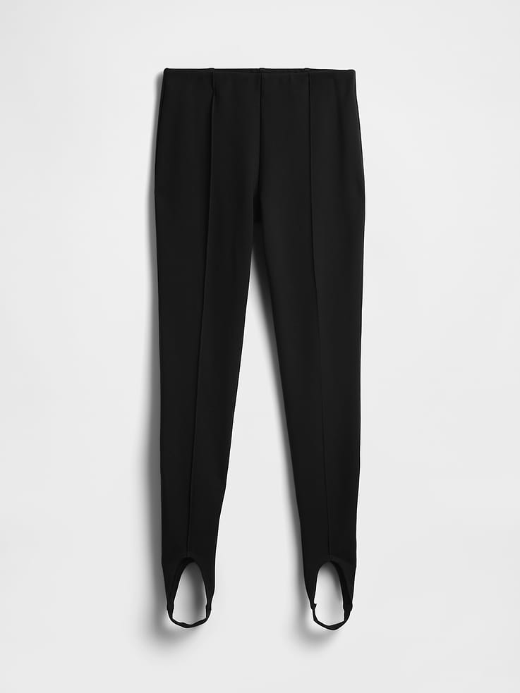 Image number 6 showing, High Rise Double Knit Stirrup Pants