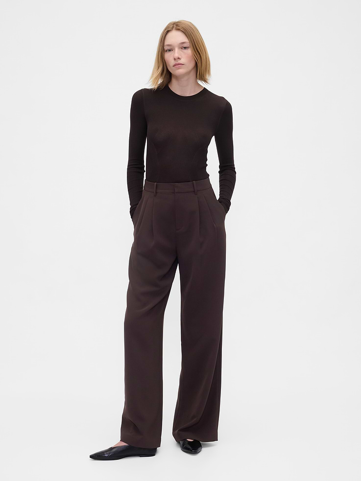 Image number 1 showing, 365 High Rise Pleated Trousers