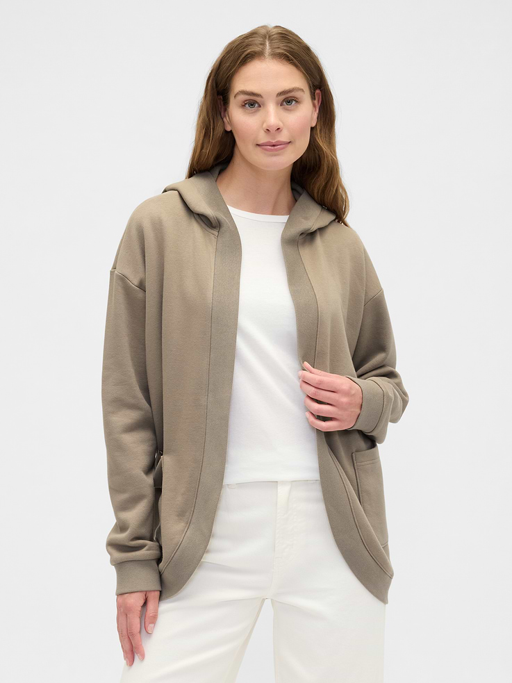Image number 1 showing, Oversized Open-Front Hoodie