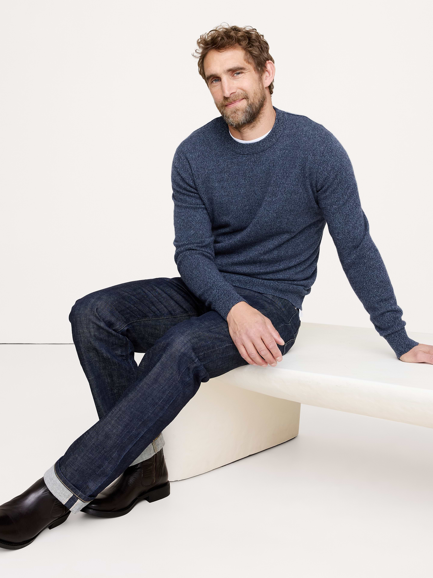 Image number 1 showing, Cashmere Crew-Neck Sweater