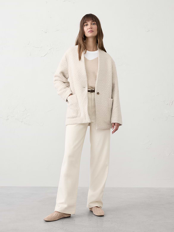 Knit Bouclé Coat