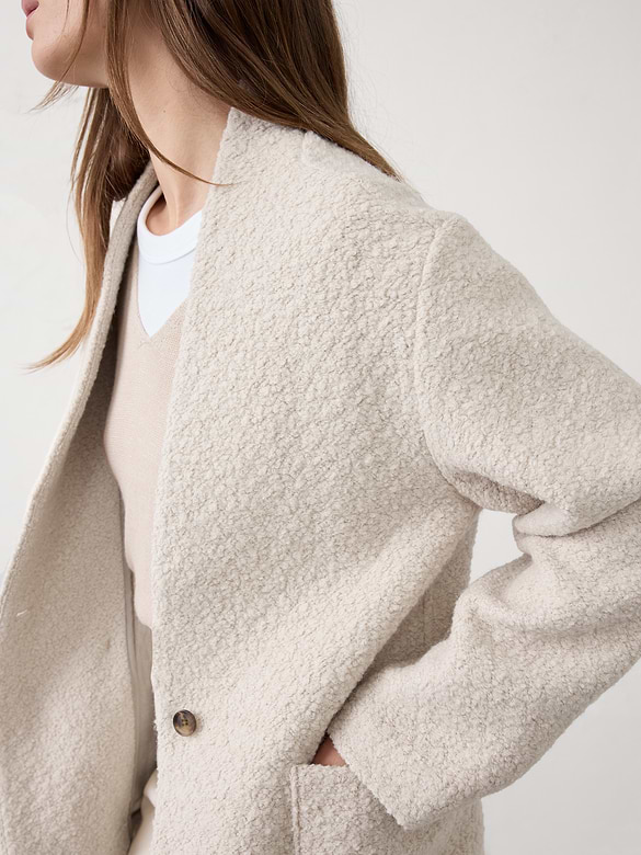 Knit Bouclé Coat