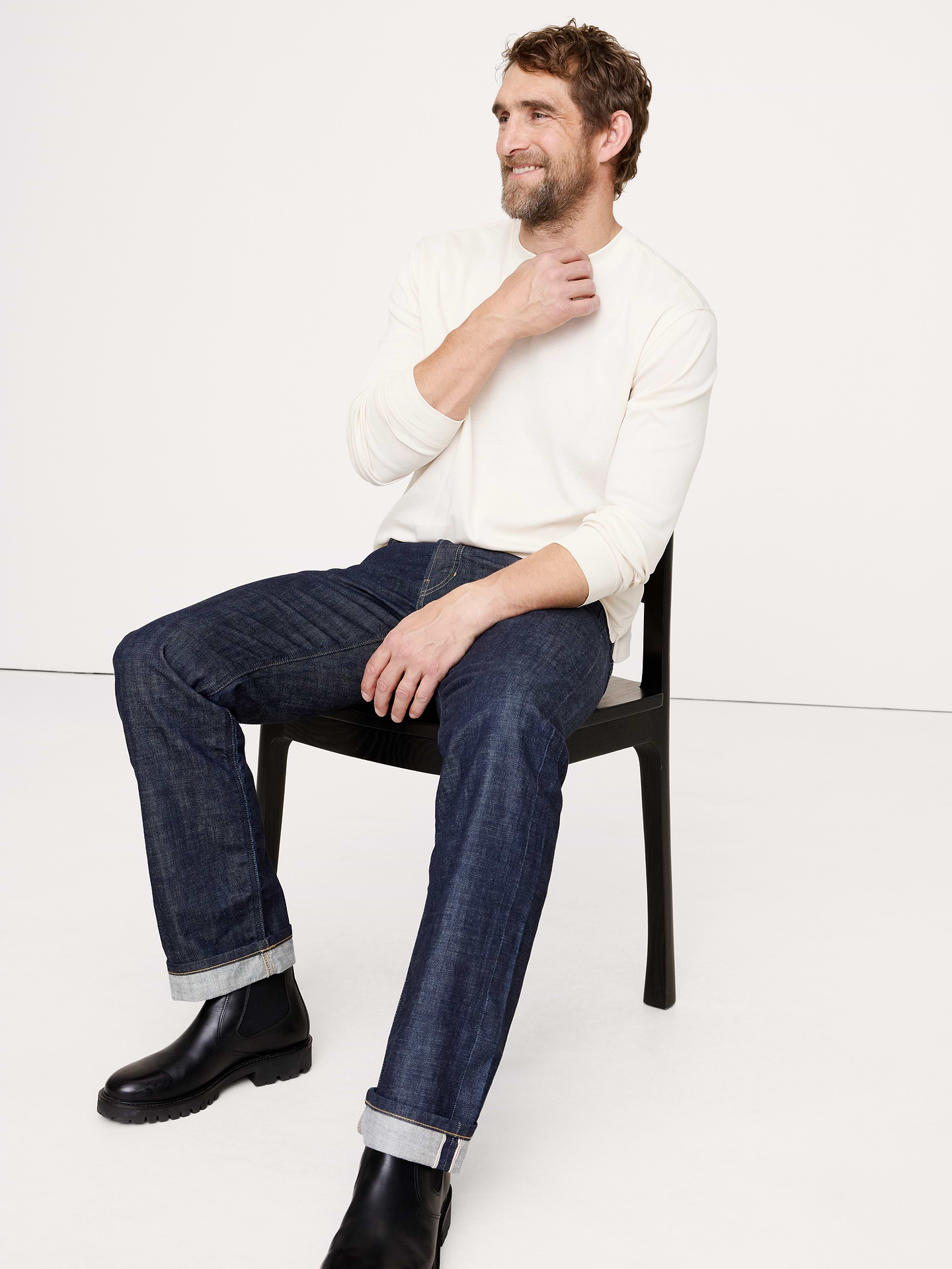 Image number 1 showing, Silky-Cotton Crew-Neck T-Shirt