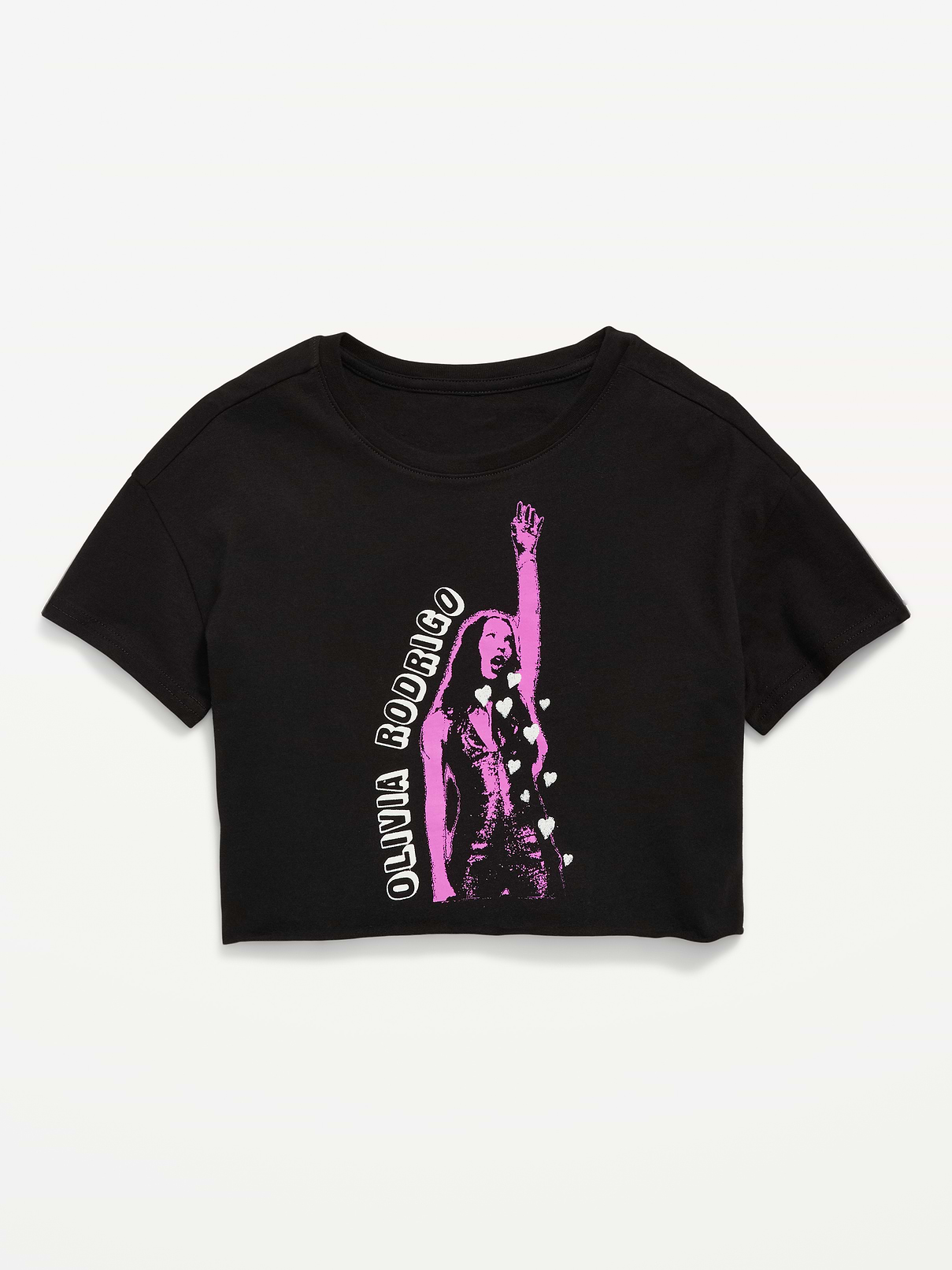Image number 2 showing, Olivia Rodrigo™ Cropped Graphic T-Shirt for Girls