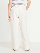 Image number 2 showing, Favorite Fleece High-Waisted Wide-Leg Sweatpants for Girls