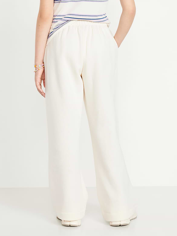 Favorite Fleece High-Waisted Wide-Leg Sweatpants for Girls