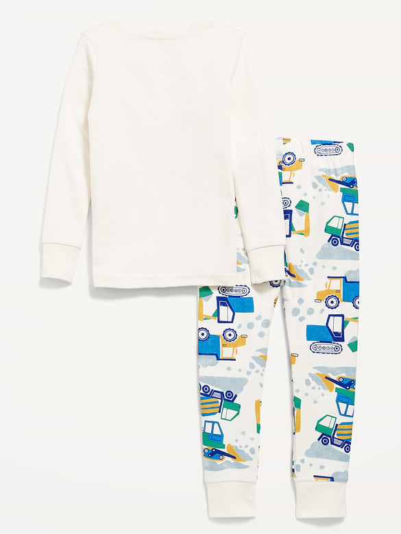Printed Snug-Fit Pajama Set for Toddler & Baby