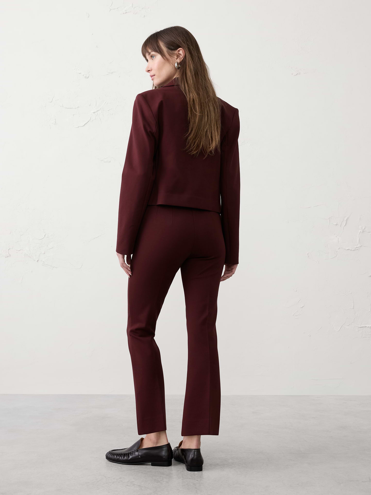Image number 8 showing, Bootcut Cropped Ponte Pull-On Pant