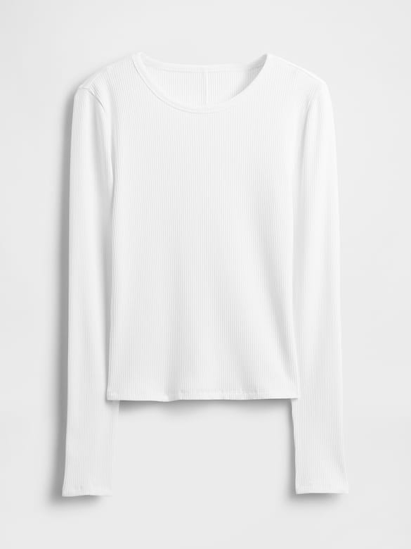 Modern Compact Rib Crop T-Shirt