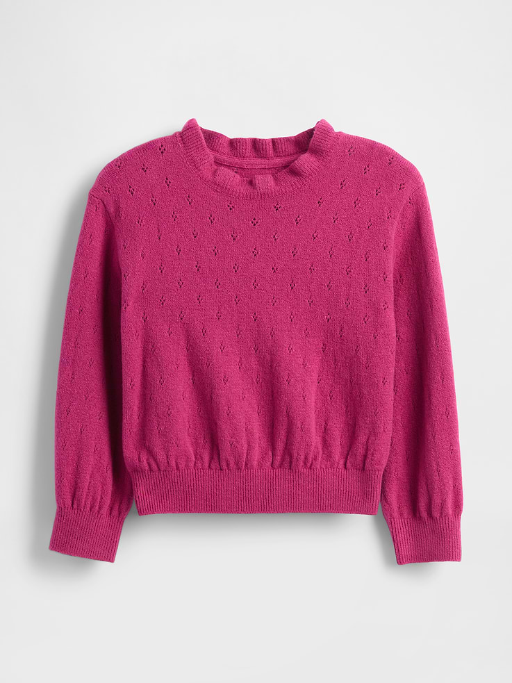 Image number 2 showing, Baby & Toddler CashSoft Pointelle Sweater