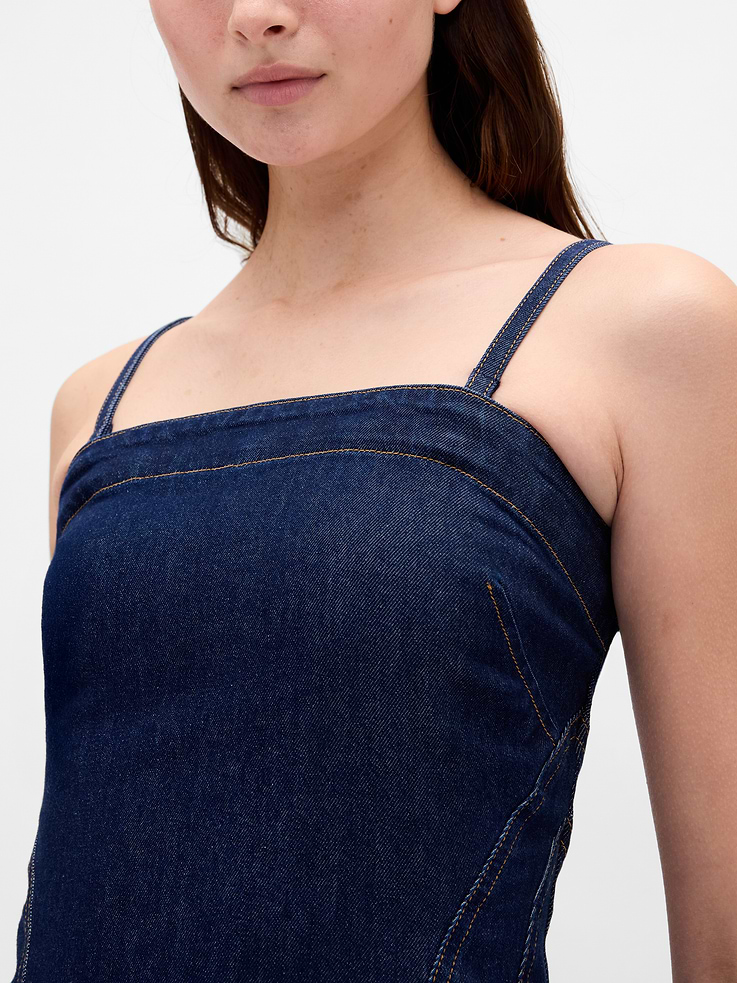 Image 7 of 7, Denim Mini Dress