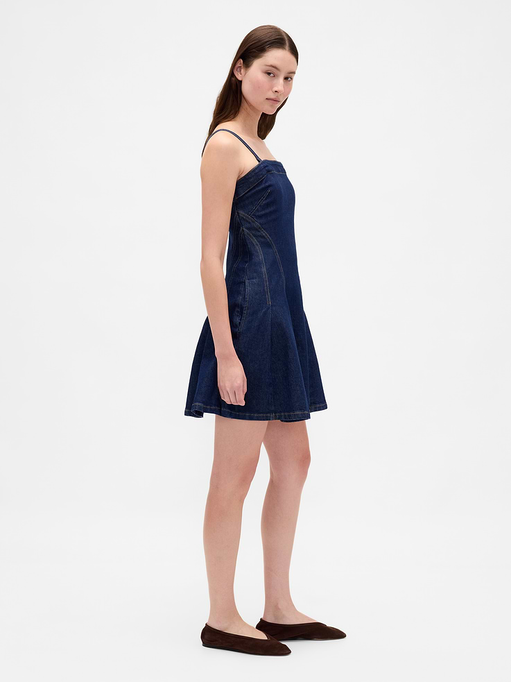 Image 3 of 7, Denim Mini Dress