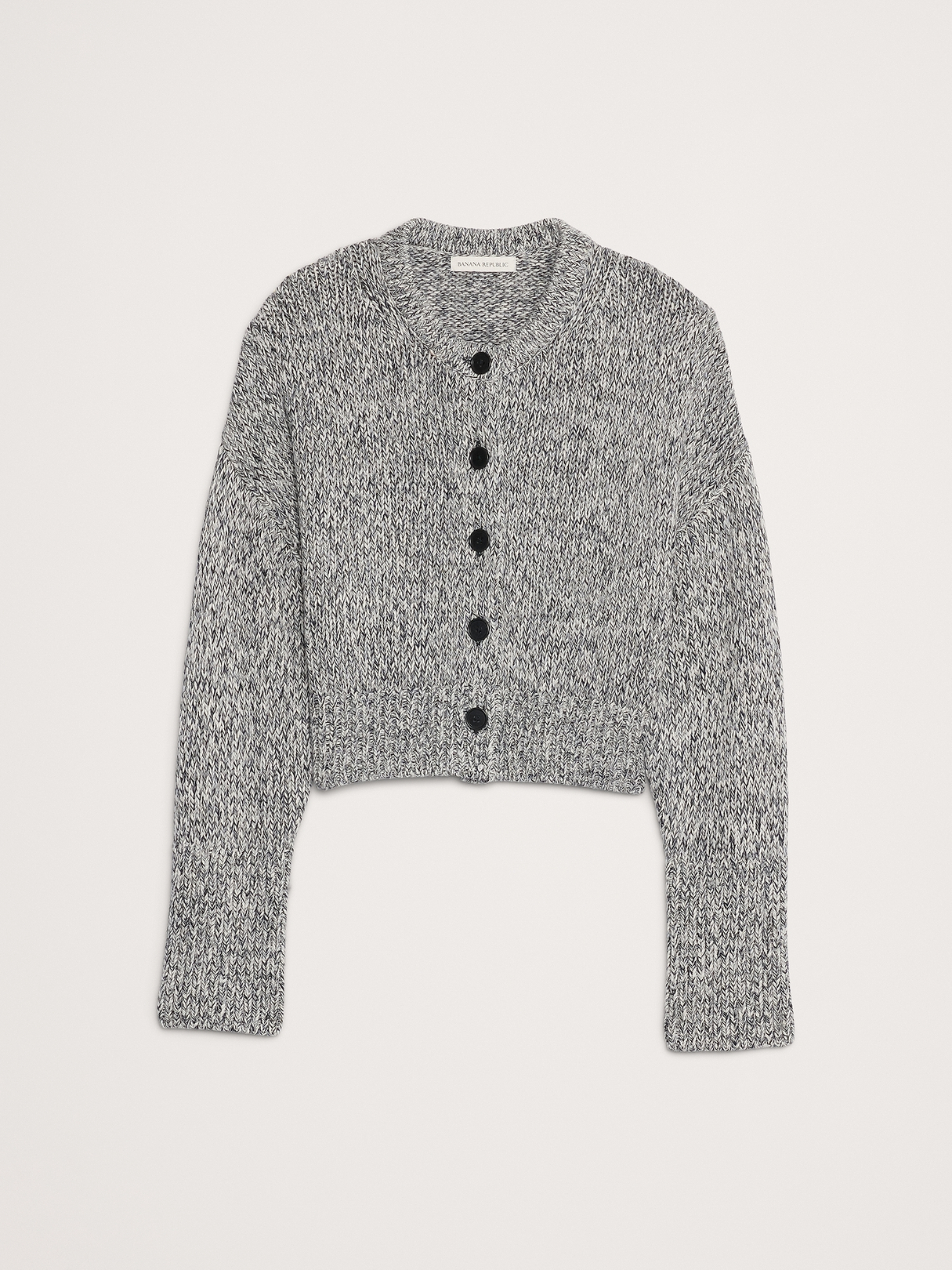 Cotton Cropped Cardigan | Banana Republic
