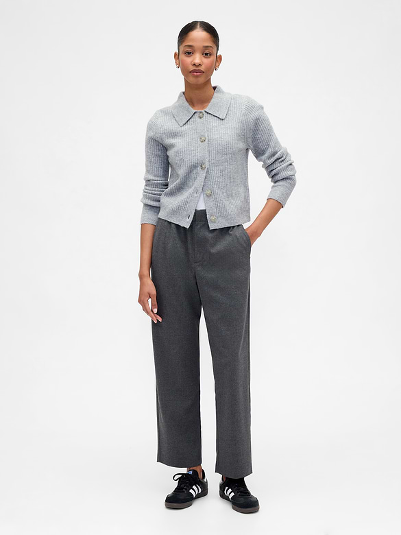 Recycled High Rise Straight-Leg Pants