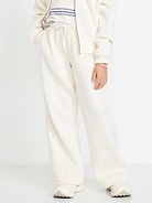 Image number 1 showing, Favorite Fleece High-Waisted Wide-Leg Sweatpants for Girls