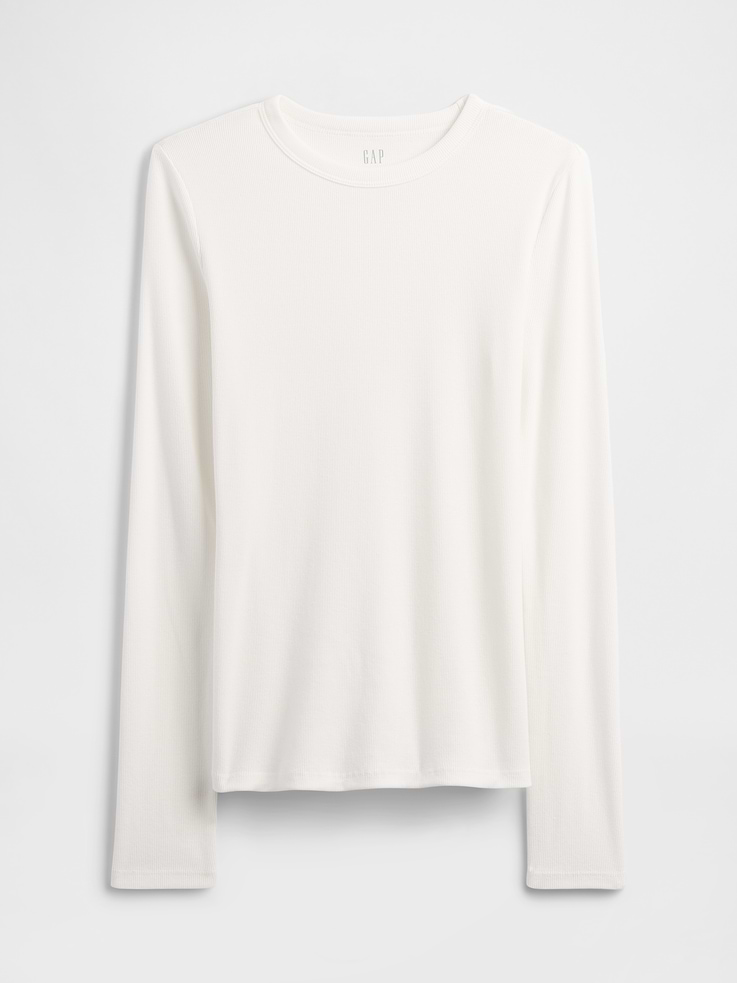 Image number 5 showing, Essential Ribbed Crewneck T-Shirt