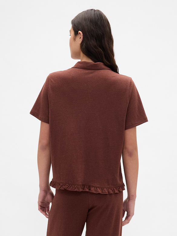 Ruffle PJ Shirt