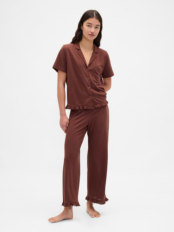 Ruffle PJ Shirt