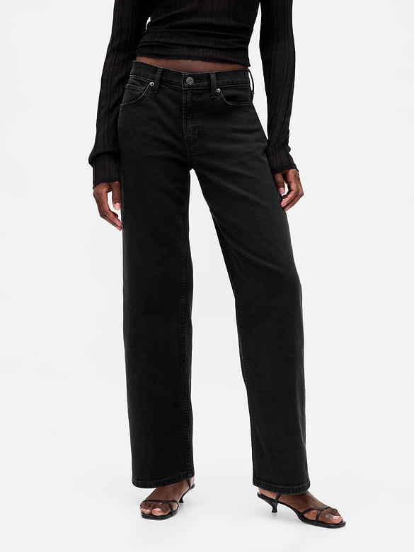 Low Rise '90s Loose Jeans