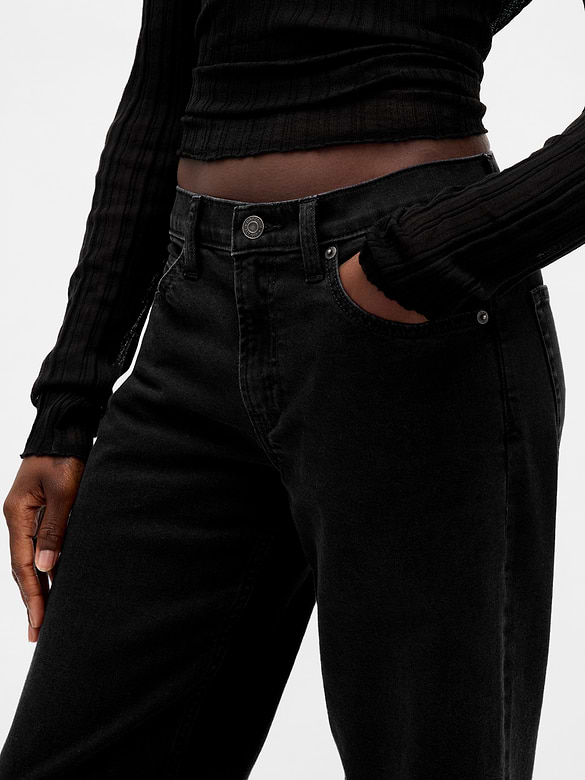 Low Rise '90s Loose Jeans