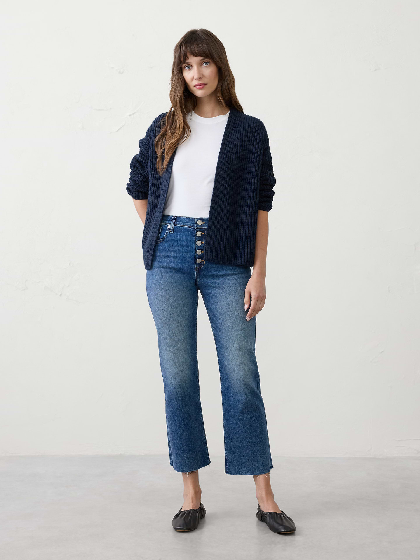 Image number 1 showing, Kick Flare High-Rise Cropped Jean