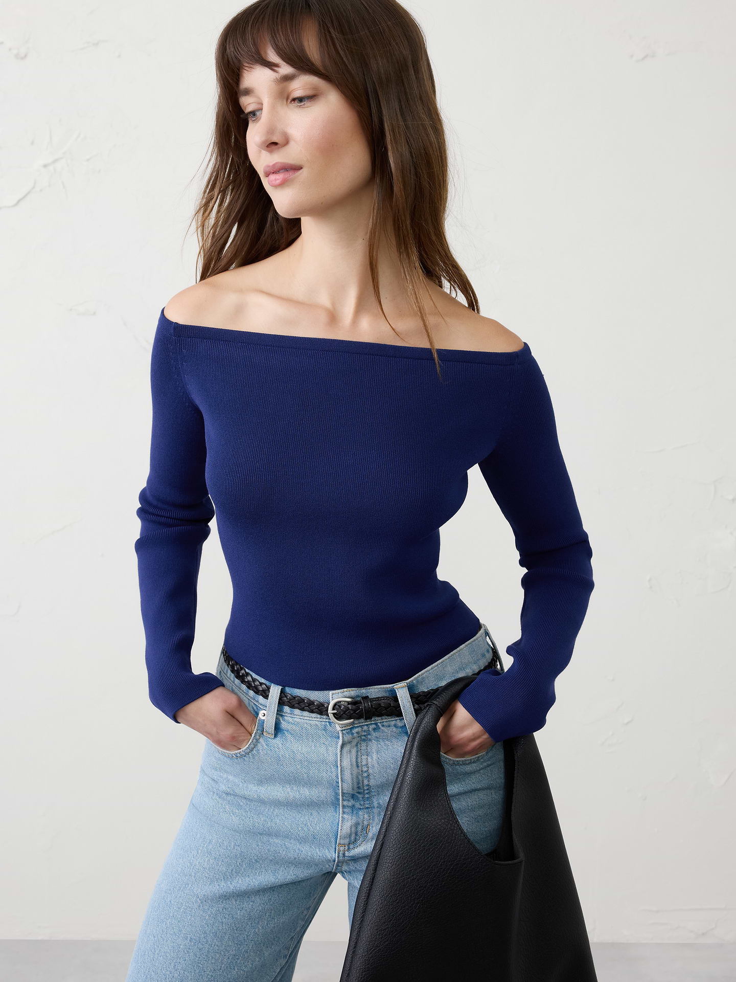 Image number 1 showing, Off-Shoulder Sweater