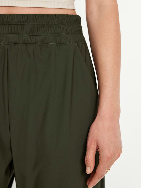 High-Waisted SleekTech Barrel Ankle Pants