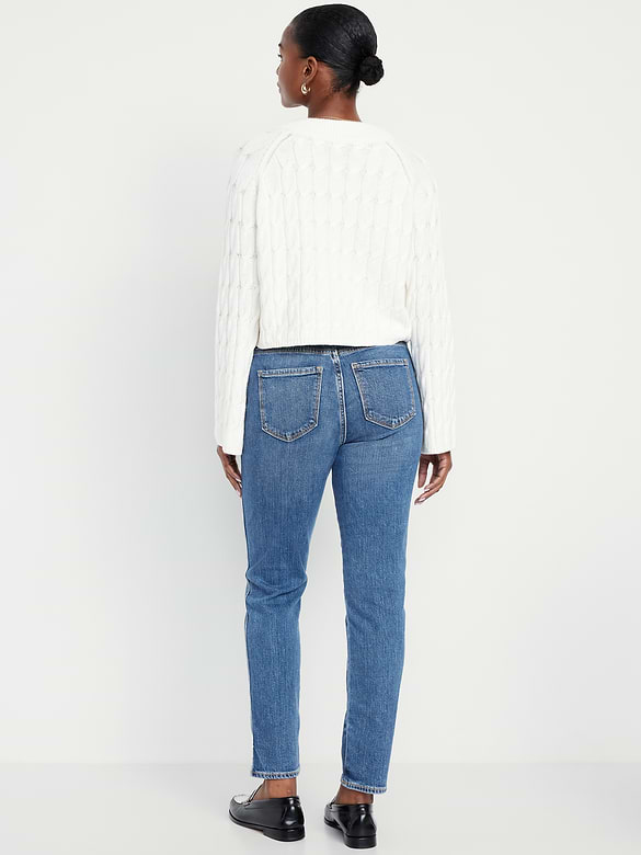 Curvy High-Waisted Vintage Slim Jeans