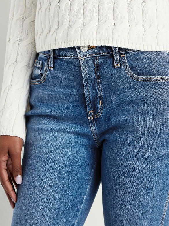 Curvy High-Waisted Vintage Slim Jeans