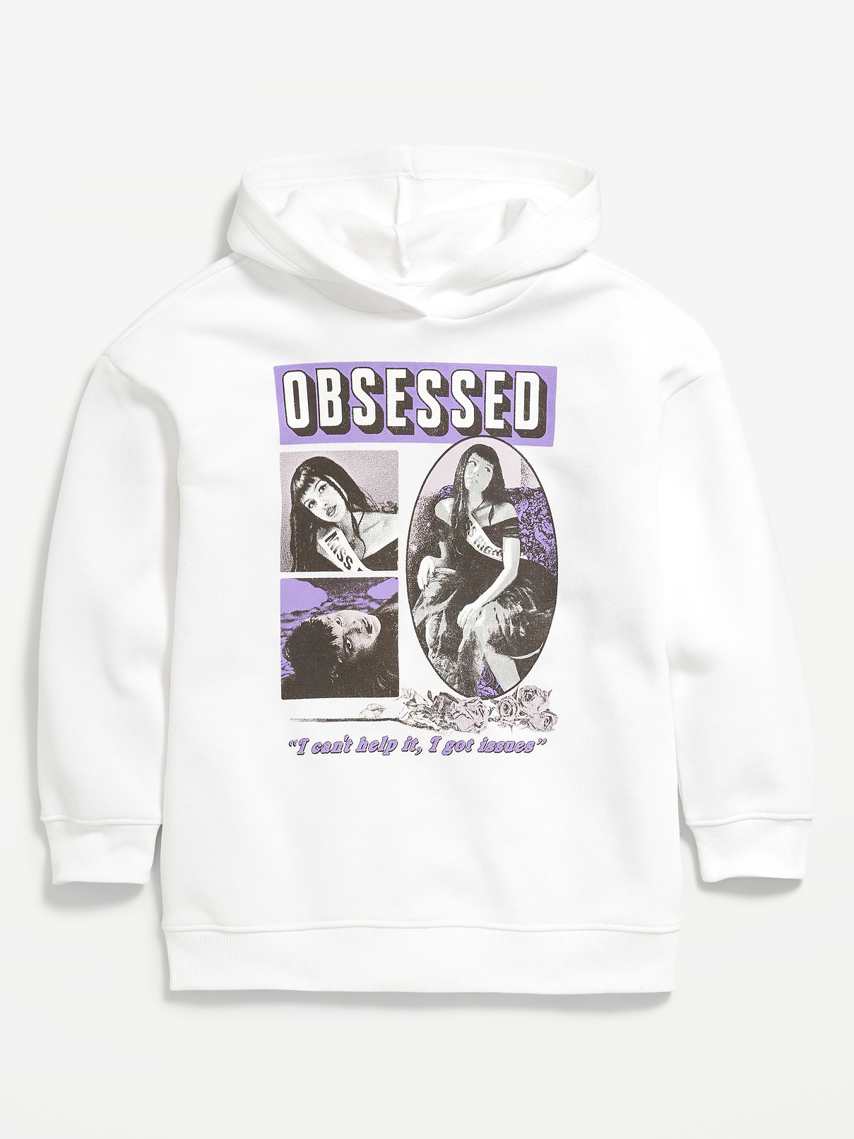 Image number 3 showing, Olivia Rodrigo™ Oversized Graphic Tunic Pullover Hoodie for Girls
