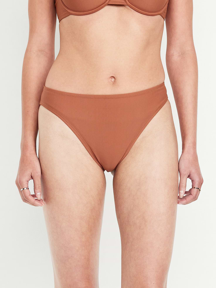 Image number 1 showing, Mid-Rise Bikini Swim Bottoms