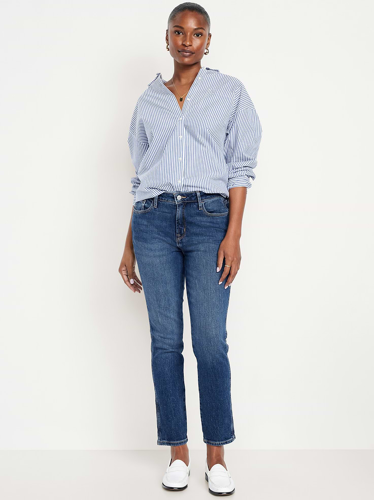 Image number 1 showing, Curvy High-Waisted Vintage Slim Jeans