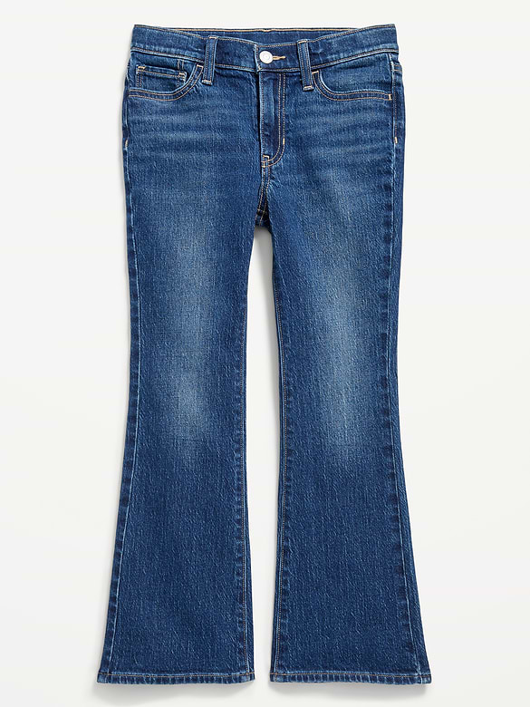 Jean Wow évasé à taille haute pour fille
