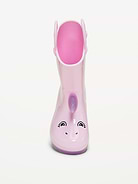 Image number 2 showing, Tall Unicorn-Graphic Rain Boots for Toddler Girls