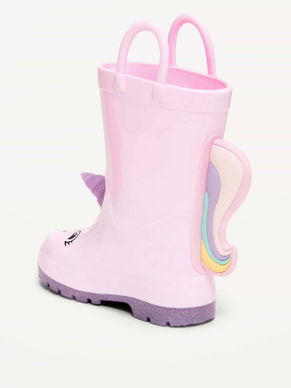 Image number 3 showing, Tall Unicorn-Graphic Rain Boots for Toddler Girls