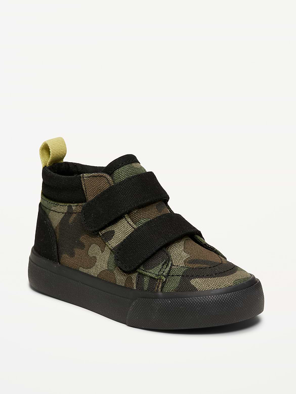 Double Secure-Strap High-Top Sneakers for Toddler Boys